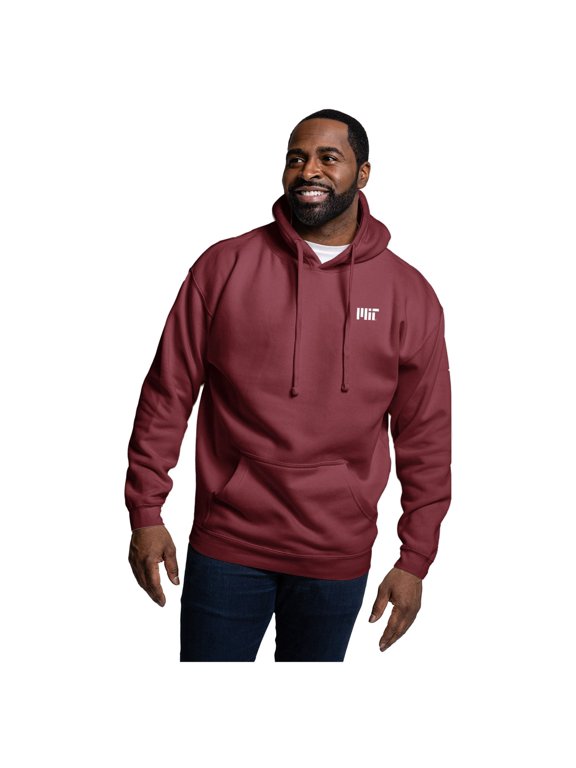 Men's-League Collegiate Wear Cardinal MIT Engineers Essentials 2.0 Fleece Pullover Hoodie