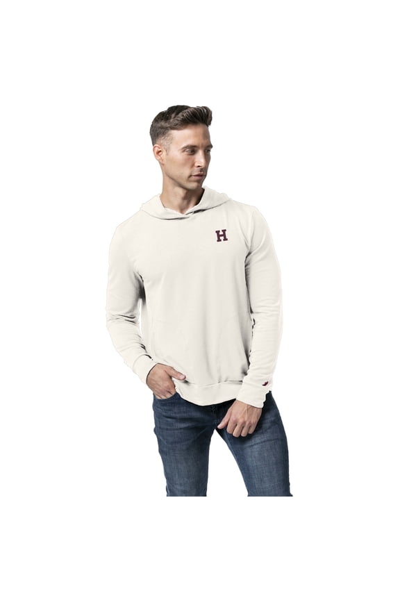 Men's League Collegiate Wear Cream Harvard Crimson All-Day Pullover Hoodie