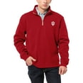 thumbnail image 1 of Men's League Collegiate Wear Crimson Indiana Hoosiers Essentials 2.0 Fleece Quarter-Zip Jacket, 1 of 1