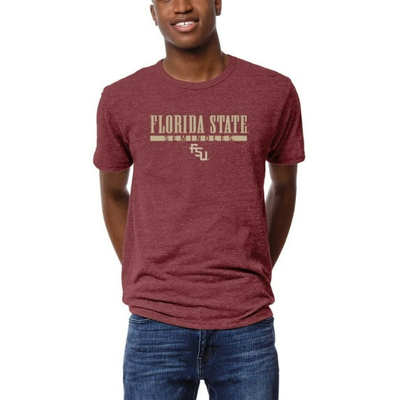 Men's League Collegiate Wear Garnet Florida State Seminoles Victory Falls Tri-Blend T-Shirt