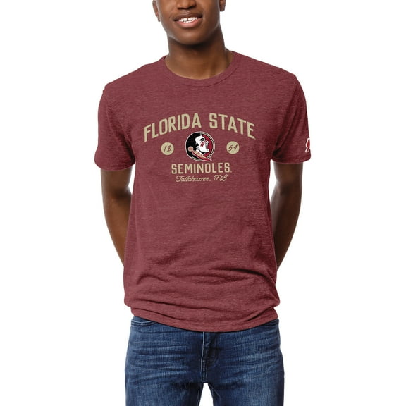 Men's League Collegiate Wear Garnet Florida State Seminoles Victory Falls Tri-Blend T-Shirt