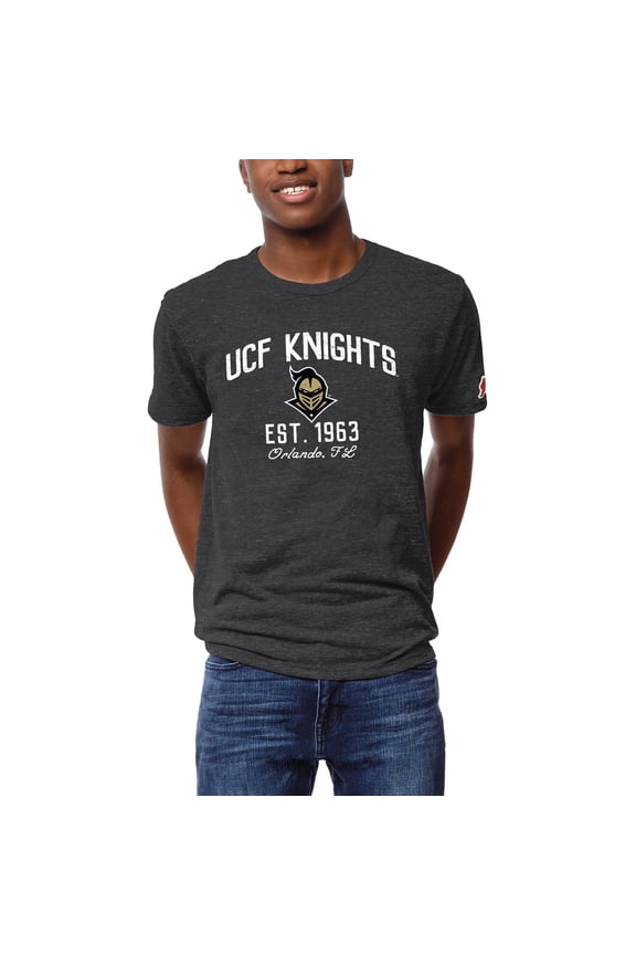 Men's League Collegiate Wear Graphite UCF Knights Victory Falls Tri-Blend T-Shirt