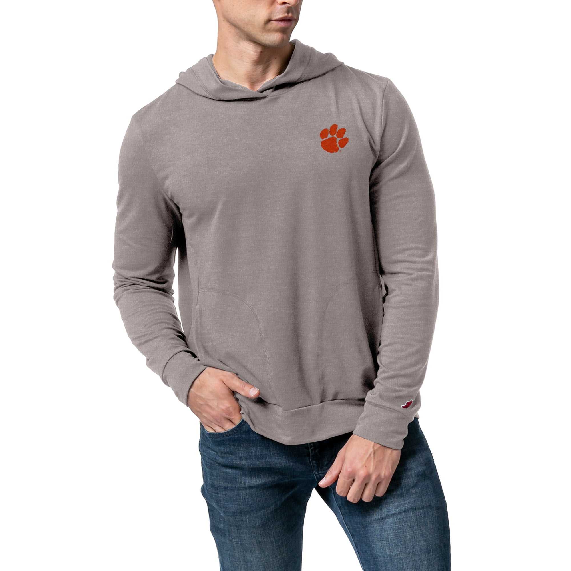 Men s League Collegiate Wear Gray Clemson Tigers All Day Pullover Hoodie Walmart