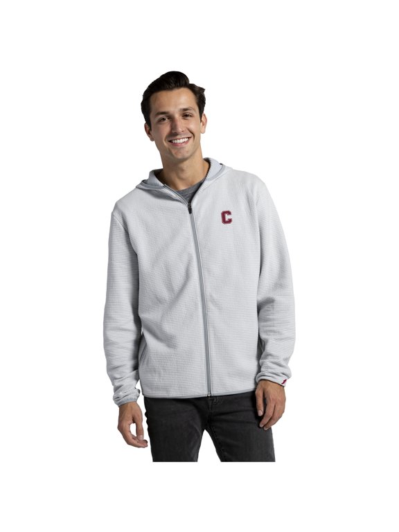 Men's League Collegiate Wear Gray Cornell Big Red Summit Full-Zip Hoodie