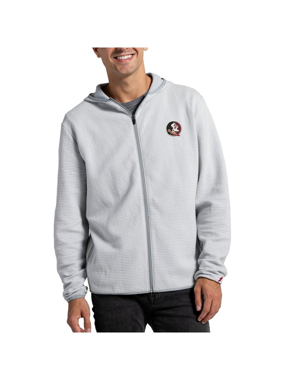 Men's League Collegiate Wear Gray Florida State Seminoles Summit Full-Zip Hoodie