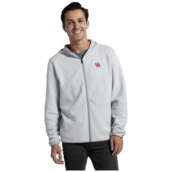 Men's League Collegiate Wear Gray Houston Cougars Summit Full-Zip Hoodie