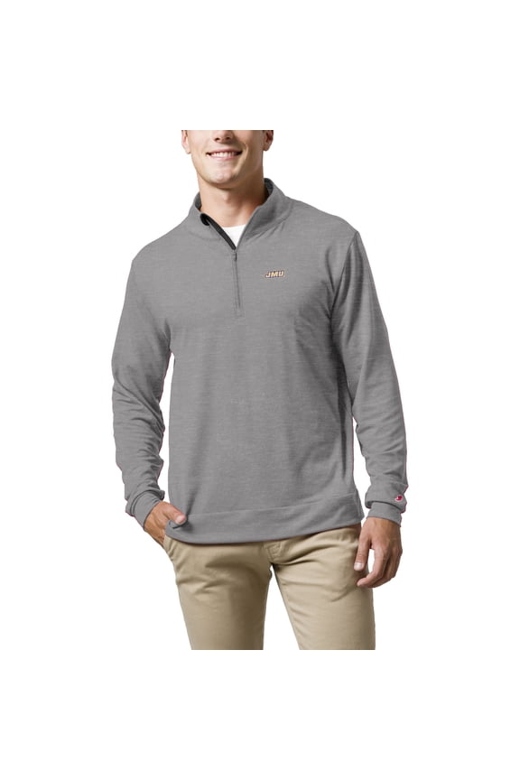 Men's League Collegiate Wear  Gray James Madison Dukes  All Day Quarter-Zip Pullover Top