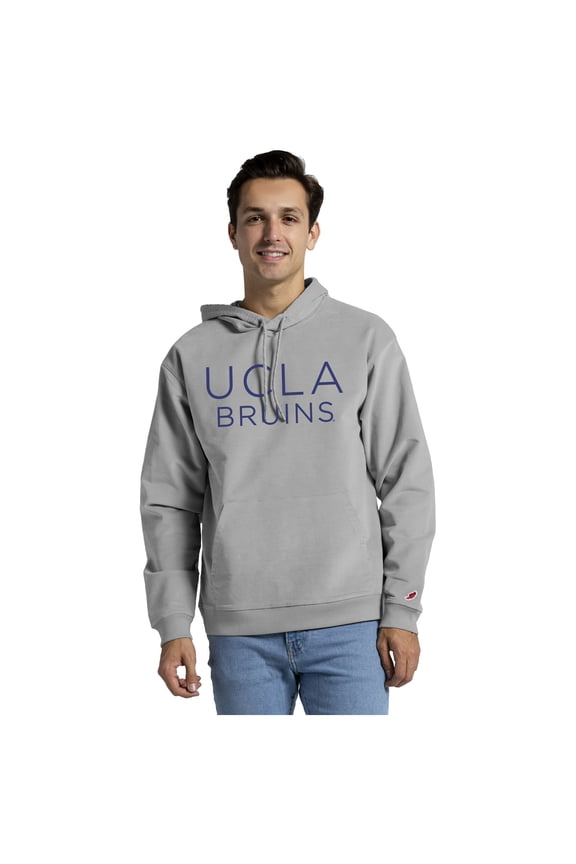 Men's League Collegiate Wear Gray UCLA Bruins Stretch Cord Pullover Hoodie