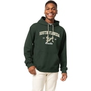 Mens-League Collegiate Wear Green South Florida Bulls Essentials 2.0 Fleece Pullover Hoodie