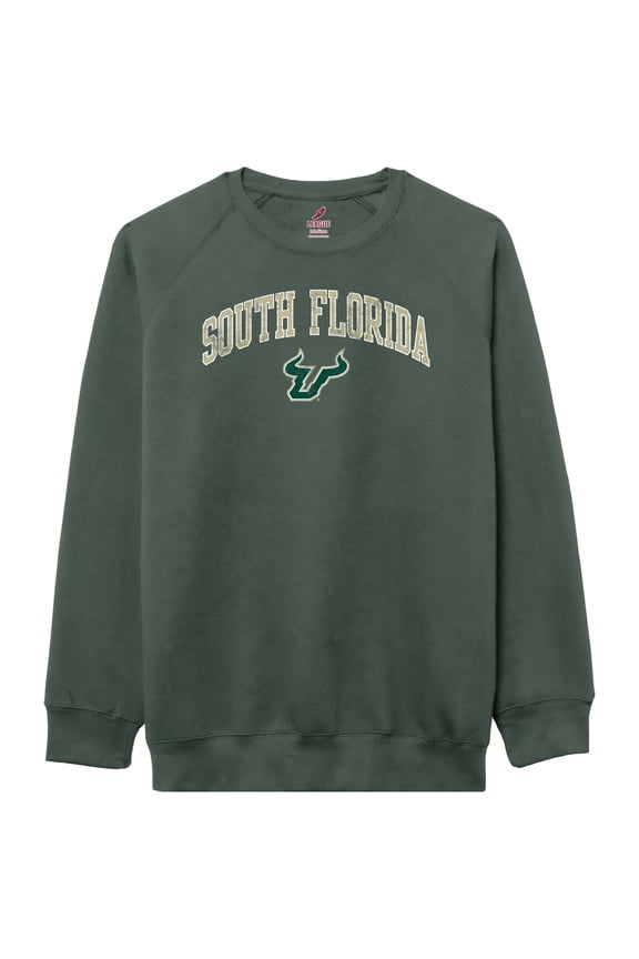 Men's-League Collegiate Wear  Green South Florida Bulls Essentials 2.0 Pullover Sweatshirt