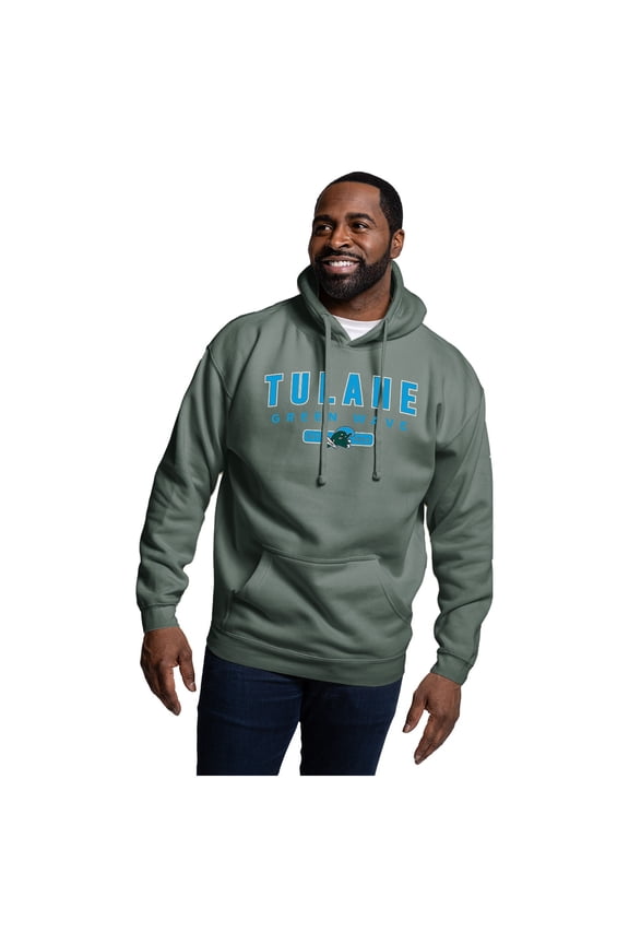 Men's League Collegiate Wear Green Tulane Green Wave Essentials 2.0 Fleece Pullover Hoodie