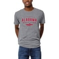 thumbnail image 1 of Men's League Collegiate Wear Heather Gray Alabama Crimson Tide Victory Falls Tri-Blend T-Shirt, 1 of 1