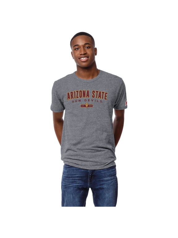 Men's League Collegiate Wear Heather Gray Arizona State Sun Devils Victory Falls Tri-Blend T-Shirt