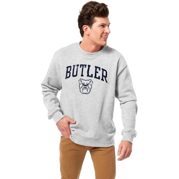 Men's-League Collegiate Wear Heather Gray Butler Bulldogs Essentials 2.0 Pullover Sweatshirt
