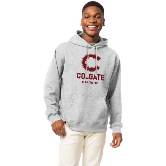 Men's-League Collegiate Wear Heather Gray Colgate Raiders Essentials 2.0 Fleece Pullover Hoodie
