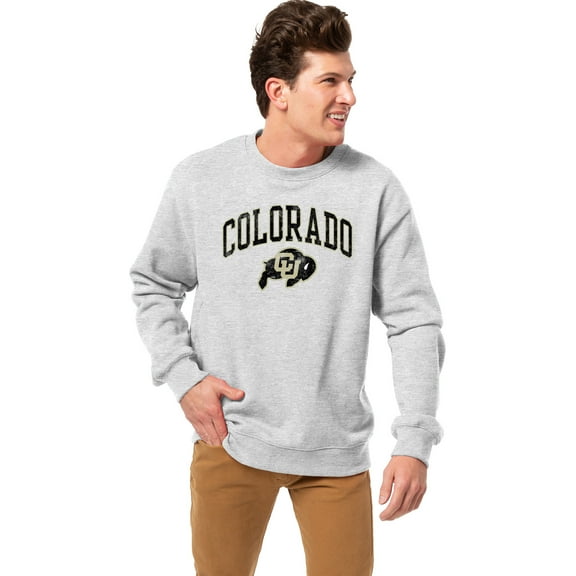 Men's League Collegiate Wear Heather Gray Colorado Buffaloes Essentials 2.0 Fleece Pullover Sweatshirt