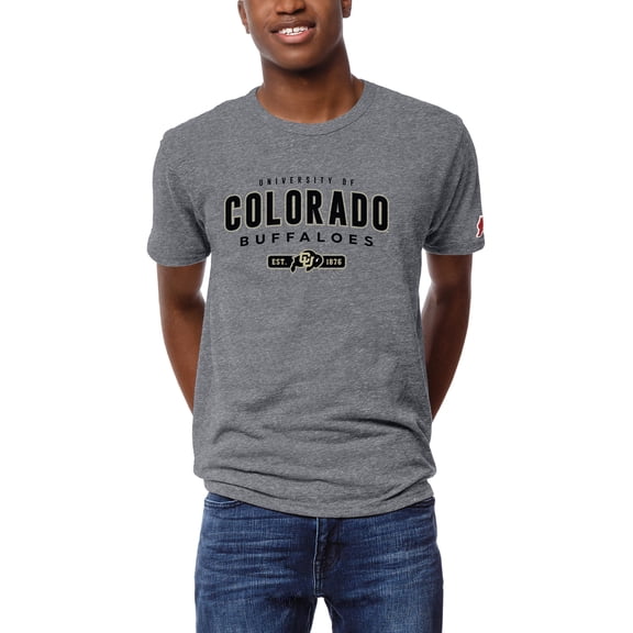 Men's League Collegiate Wear Heather Gray Colorado Buffaloes Victory Falls Tri-Blend T-Shirt