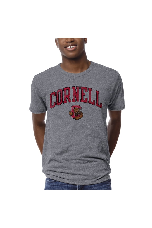 Men's League Collegiate Wear Heather Gray Cornell Big Red 1965 Victory Falls T-Shirt