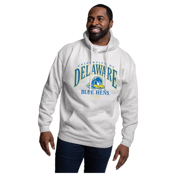 Men's League Collegiate Wear Heather Gray Delaware Fightin' Blue Hens Essentials 2.0 Fleece Pullover Hoodie