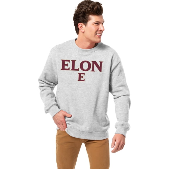 Men's League Collegiate Wear Heather Gray Elon Phoenix Essentials 2.0 Fleece Pullover Sweatshirt