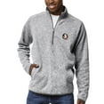 thumbnail image 1 of Men's League Collegiate Wear Heather Gray Florida State Seminoles Saranac Raglan Quarter-Zip Jacket, 1 of 1