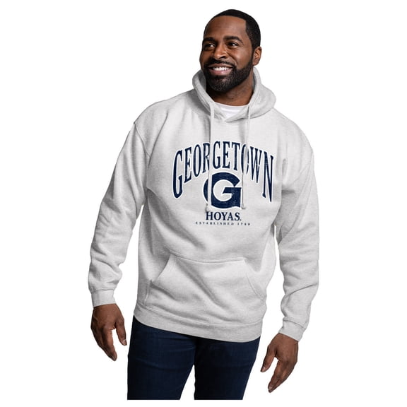 Men's League Collegiate Wear Heather Gray Georgetown Hoyas Essentials 2.0 Fleece Pullover Hoodie