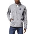 thumbnail image 1 of Men's League Collegiate Wear  Heather Gray Holy Cross Crusaders  Saranac Quarter-Zip Pullover Top, 1 of 1
