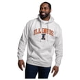 thumbnail image 1 of Men's League Collegiate Wear Heather Gray Illinois Fighting Illini Essentials 2.0 Fleece Pullover Hoodie, 1 of 1