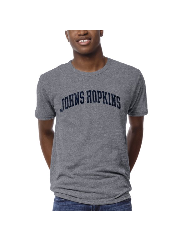 Men's League Collegiate Wear Heather Gray Johns Hopkins Blue Jays 1965 Victory Falls T-Shirt