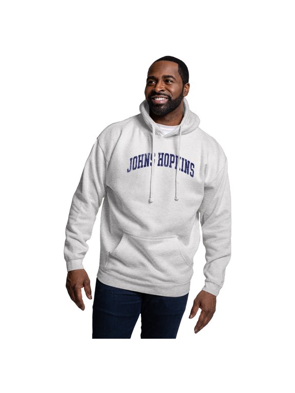Men's League Collegiate Wear Heather Gray Johns Hopkins Blue Jays Essentials 2.0 Fleece Pullover Hoodie