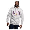 thumbnail image 1 of Men's League Collegiate Wear Heather Gray LSU Tigers Essentials 2.0 Fleece Pullover Hoodie, 1 of 1