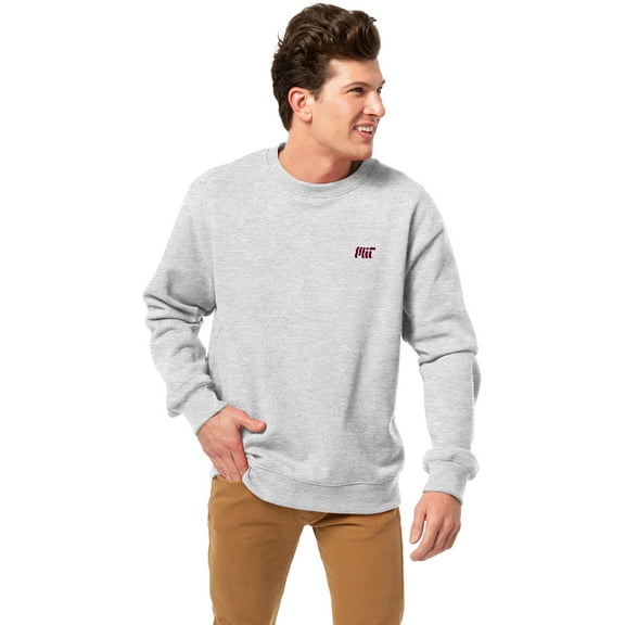 Men's-League Collegiate Wear  Heather Gray MIT Engineers Essentials 2.0 Pullover Sweatshirt