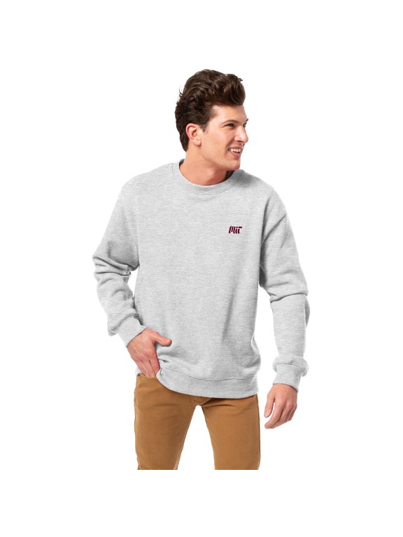 Men's-League Collegiate Wear Heather Gray MIT Engineers Essentials 2.0 Pullover Sweatshirt