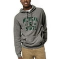 thumbnail image 1 of Men's League Collegiate Wear Heather Gray Michigan State Spartans Heritage Tri-Blend Pullover Hoodie, 1 of 1