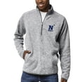 thumbnail image 1 of Men's League Collegiate Wear Heather Gray Navy Midshipmen Saranac Raglan Quarter-Zip Jacket, 1 of 1