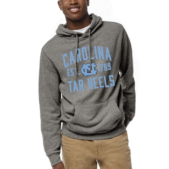 Men's League Collegiate Wear Heather Gray North Carolina Tar Heels Heritage Tri-Blend Pullover Hoodie