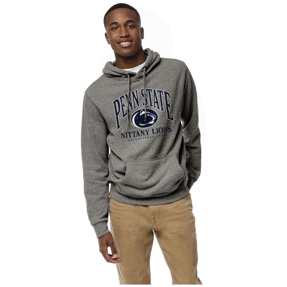 Men's League Collegiate Wear Heather Gray Penn State Nittany Lions Heritage Tri-Blend Pullover Hoodie