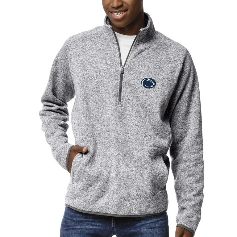 Men s League Collegiate Wear Heather Gray Penn State Nittany Lions Saranac Raglan Quarter Zip Jacket Walmart