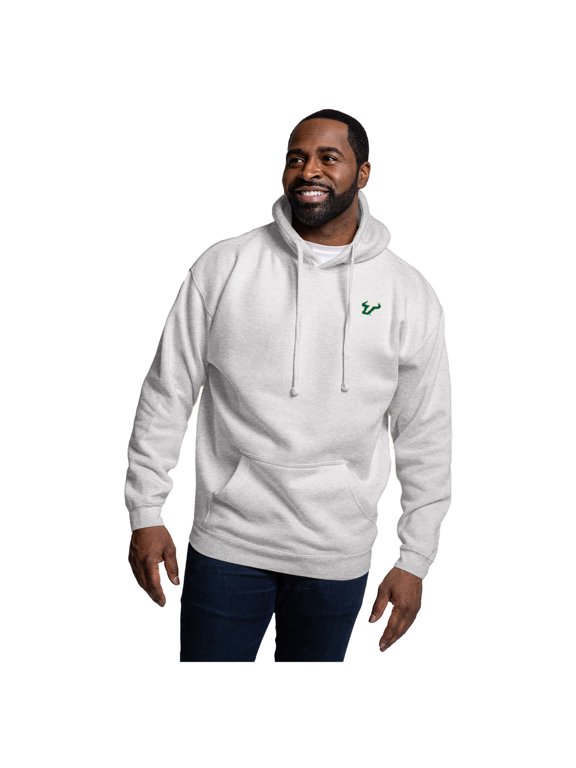 Men's-League Collegiate Wear Heather Gray South Florida Bulls Essentials 2.0 Fleece Pullover Hoodie