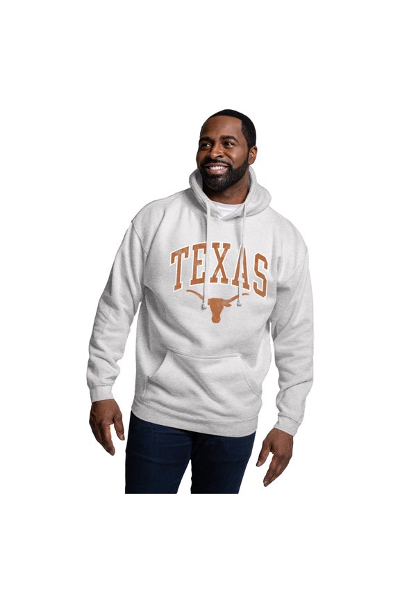 Men's League Collegiate Wear Heather Gray Texas Longhorns Essentials 2.0 Fleece Pullover Hoodie