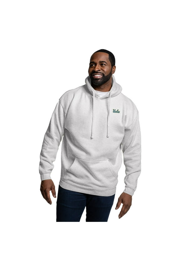 Men's-League Collegiate Wear Heather Gray UCLA Bruins Essentials 2.0 Fleece Pullover Hoodie