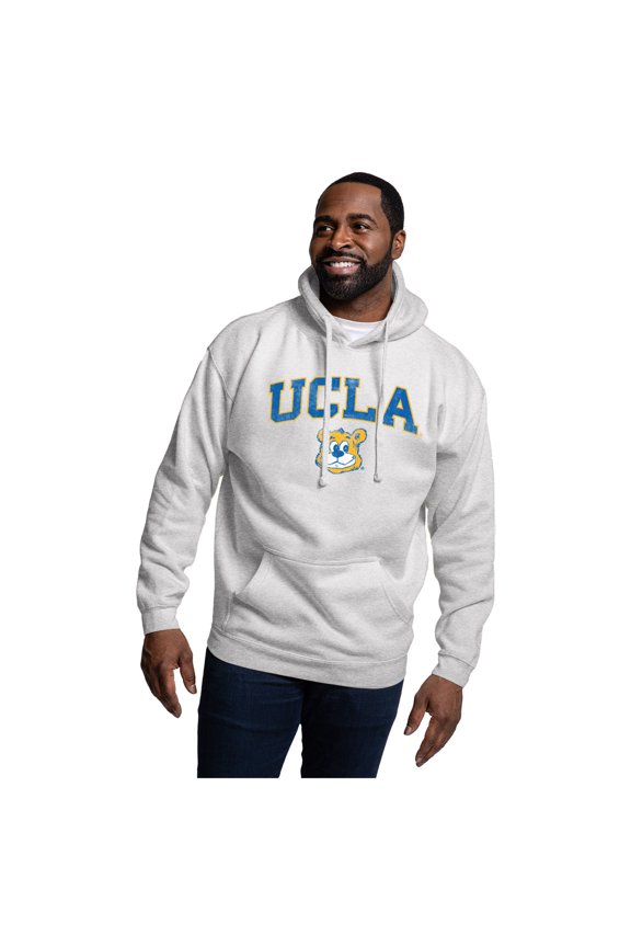 Men's-League Collegiate Wear Heather Gray UCLA Bruins Essentials 2.0 Fleece Pullover Hoodie
