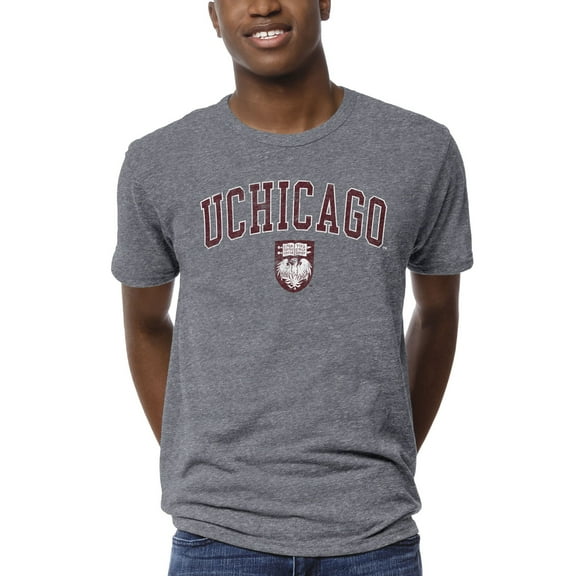 Men's League Collegiate Wear Heather Gray UChicago Maroons 1965 Victory Falls T-Shirt