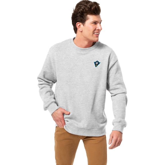 Men's League Collegiate Wear Heather Gray UNC Wilmington Seahawks Essentials 2.0 Fleece Pullover Sweatshirt