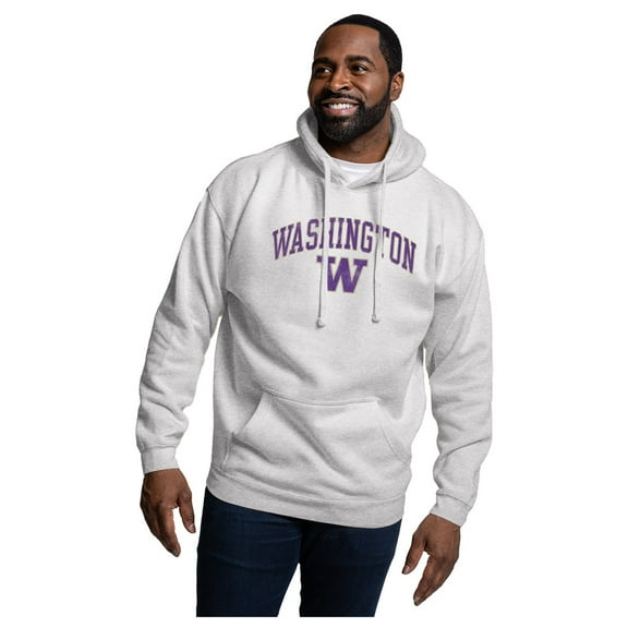Men's League Collegiate Wear Heather Gray Washington Huskies Essentials 2.0 Fleece Pullover Hoodie