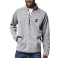 thumbnail image 1 of Men's League Collegiate Wear Heather Gray Washington State Cougars Saranac Raglan Quarter-Zip Jacket, 1 of 1