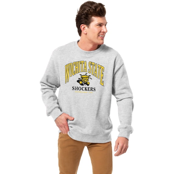 Men's-League Collegiate Wear Heather Gray Wichita State Shockers Essentials 2.0 Pullover Sweatshirt