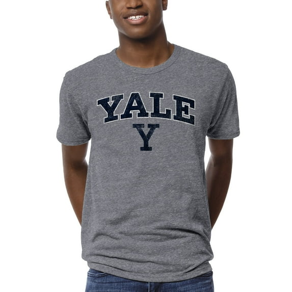 Men's League Collegiate Wear Heather Gray Yale Bulldogs 1965 Victory Falls T-Shirt