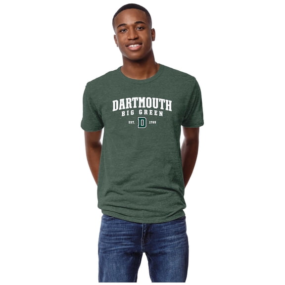 Men's League Collegiate Wear Heather Green Dartmouth Big Green Victory Falls Tri-Blend T-Shirt