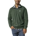 thumbnail image 1 of Men's League Collegiate Wear  Heather Green Loyola Greyhounds  Heritage Tri-Blend Quarter-Zip Pullover Sweatshirt, 1 of 1